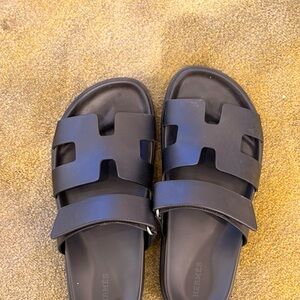 Hermès black Slide Sandals
